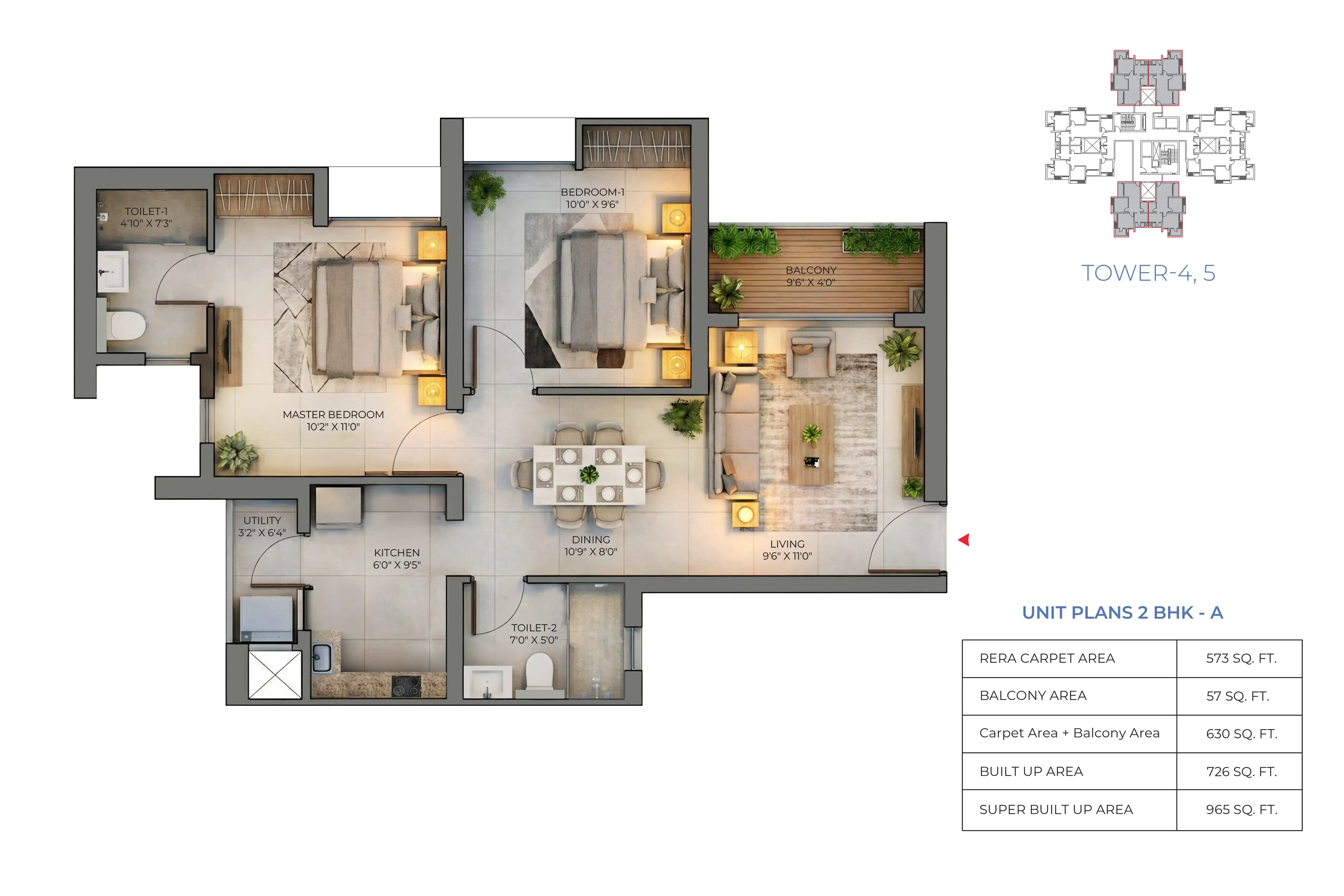 2 BHK Plan