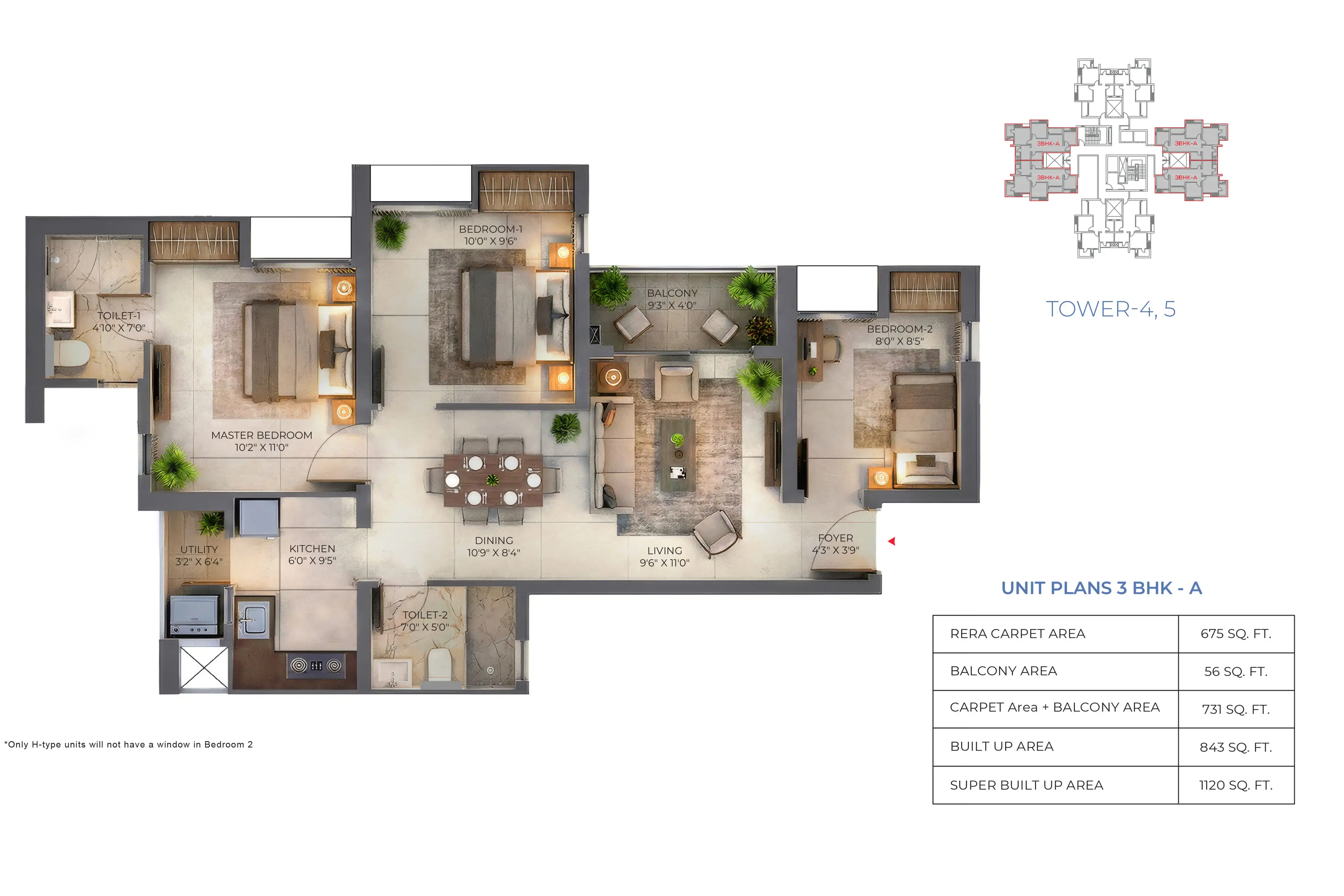 3 BHK Plan